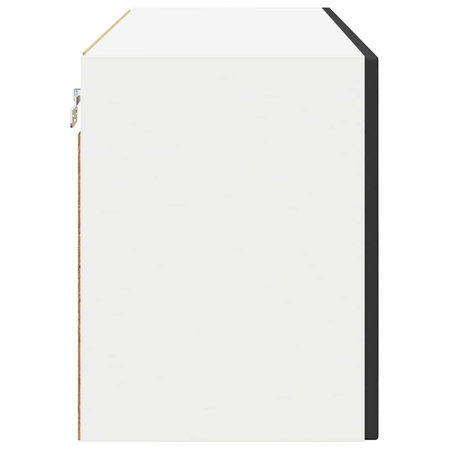Wall Cabinet PORTO Black 80 x 31 x 40 cm Engineered Wood