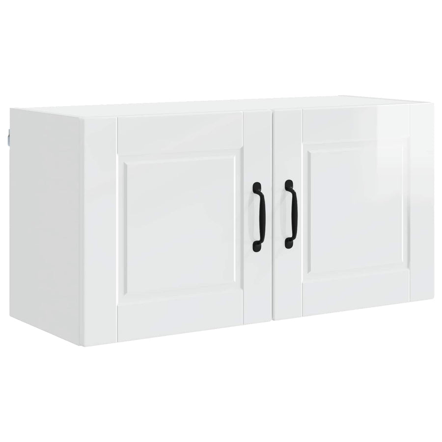 Wall Cabinet PORTO High Gloss White 80 x 31 x 40 cm