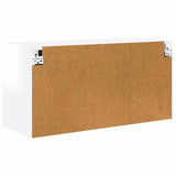 Wall Cabinet PORTO High Gloss White 80 x 31 x 40 cm - Low Angle