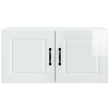 Wall Cabinet PORTO High Gloss White 80 x 31 x 40 cm - Rear View