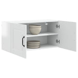 Wall Cabinet PORTO High Gloss White 80 x 31 x 40 cm - Side View