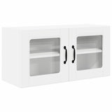 Kitchen Wall Cabinet White 80 x 31 x 40 cm Engineered Wood - Front View