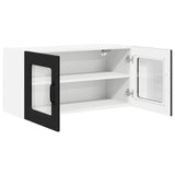 Kitchen Wall Cabinet Black 80 x 31 x 40 cm Engineered Wood - 45-Degree Angle