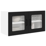 Kitchen Wall Cabinet Black 80 x 31 x 40 cm Engineered Wood - Side View