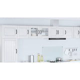 Wall Glass Cabinet PORTO High Gloss White 80 x 31 x 40 cm