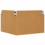 Wall Corner Cabinet PORTO White 57 x 57 x 40 cm Engineered Wood