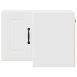 Kitchen Wall Cabinet White 57 x 57 x 40 cm Engineered Wood - Rear View