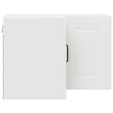 Kitchen Wall Cabinet White 57 x 57 x 40 cm Engineered Wood - Close-Up Angle