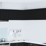 Kitchen Wall Cabinet Black 57 x 57 x 40 cm Engineered Wood