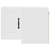 Kitchen Wall Cabinet with Door High Gloss White 57 x 57 x 40 cm - Rear View