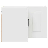 Kitchen Wall Cabinet with Door High Gloss White 57 x 57 x 40 cm - Close-Up Angle