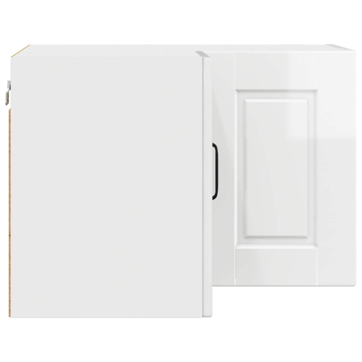 Wall Corner Cabinet PORTO High Gloss White 57 x 57 x 40 cm