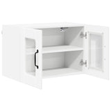 Wall Glass Cabinet PORTO 2 pcs White 60 x 31 x 40 cm - 45-Degree Angle