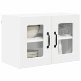 Kitchen Wall Cabinet with Shelf 2 pcs White 60 x 31 x 40 cm - Side View