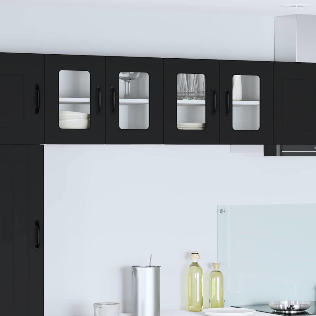 Kitchen Wall Cabinet Black 60 x 31 x 40 cm Engineered Wood