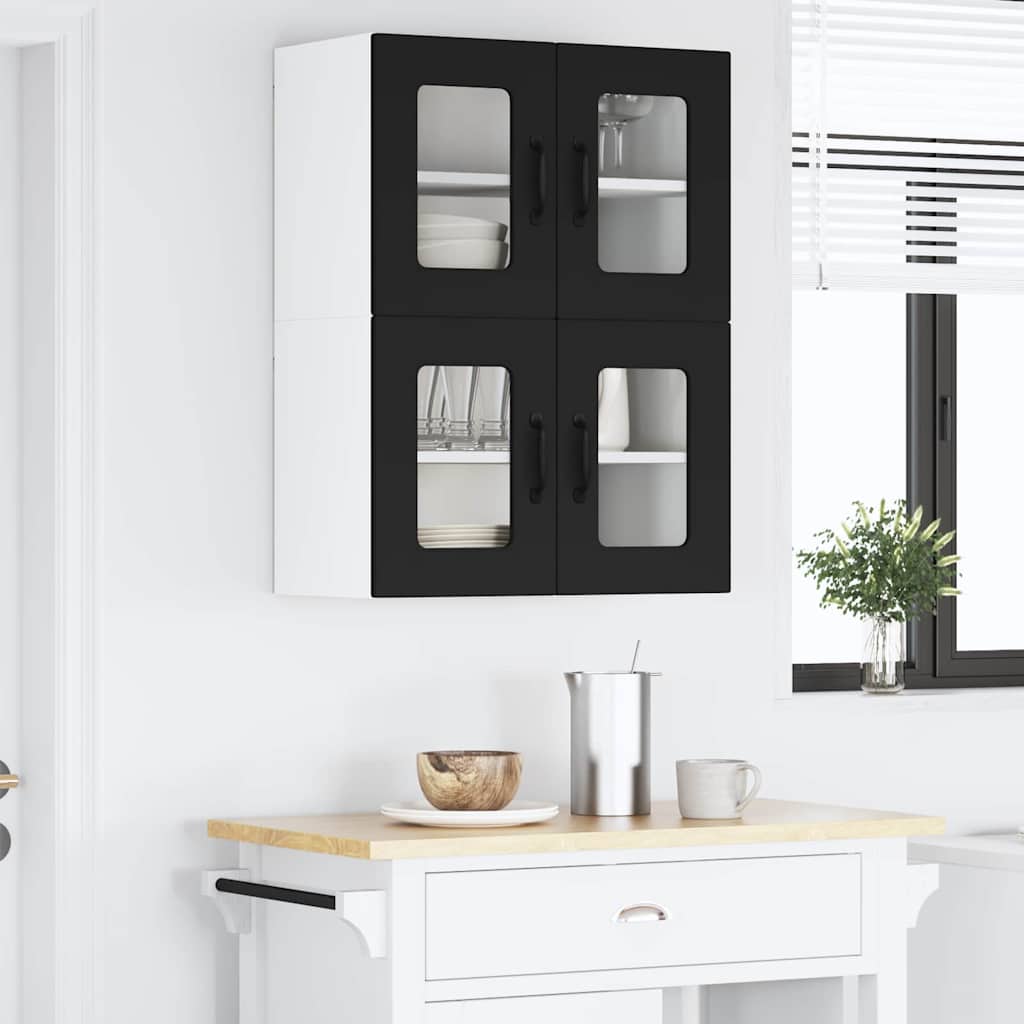 Kitchen Wall Cabinet Black 60 x 31 x 40 cm Engineered Wood