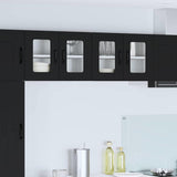 Kitchen Wall Cabinet with Shelf 2 pcs Black 60 x 31 x 40 cm