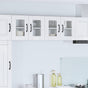 Wall Glass Cabinet PORTO High Gloss White 60 x 31 x 40 cm