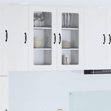 Kitchen Wall Cabinet White 40 x 31 x 80 cm Engineered Wood