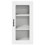 Wall Glass Cabinet PORTO White 40 x 31 x 80 cm Engineered Wood
