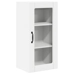 Wall Glass Cabinet PORTO 2 pcs White Engineered Wood