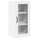 Wall Glass Cabinet PORTO 2 pcs White 40 x 31 x 80 cm - Rear View