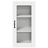 Wall Glass Cabinet PORTO 2 pcs White 40 x 31 x 80 cm - Close-Up Angle