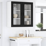 Kitchen Wall Cabinet Black 40 x 31 x 80 cm Engineered Wood - Top-Down View