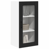 Kitchen Wall Cabinet Black 40 x 31 x 80 cm Engineered Wood - Side View