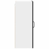 Kitchen Wall Cabinet Black 40 x 31 x 80 cm Engineered Wood - Close-Up Angle