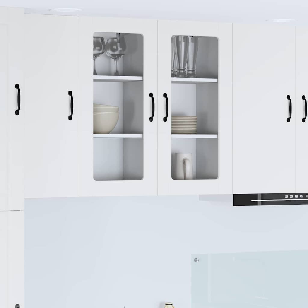 Kitchen Wall Cabinet with Door High Gloss White 40 x 31 x 80 cm