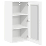 Wall Glass Cabinet PORTO High Gloss White 40 x 31 x 80 cm