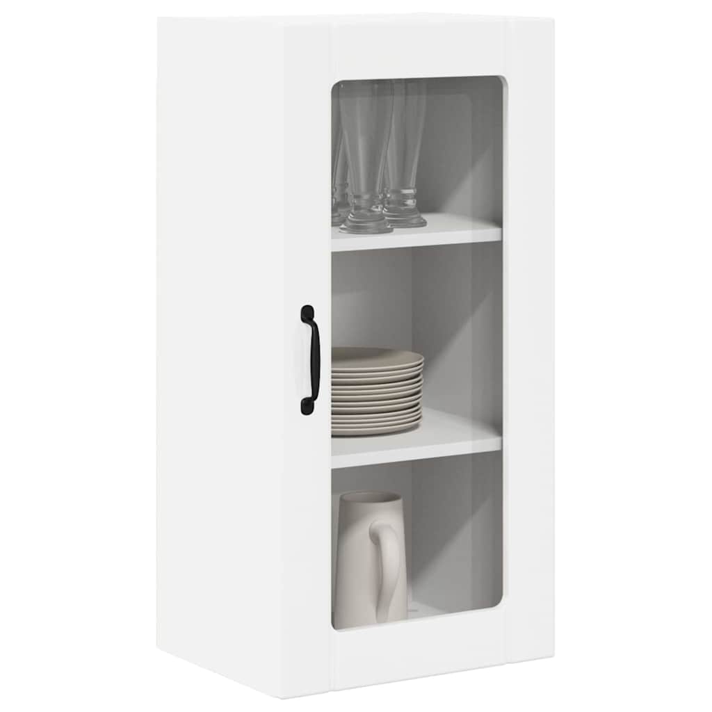Kitchen Wall Cabinet with Door High Gloss White 40 x 31 x 80 cm