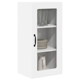 Kitchen Wall Cabinet with Door High Gloss White 40 x 31 x 80 cm - Side View