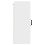 Kitchen Wall Cabinet with Door High Gloss White 40 x 31 x 80 cm - Close-Up Angle