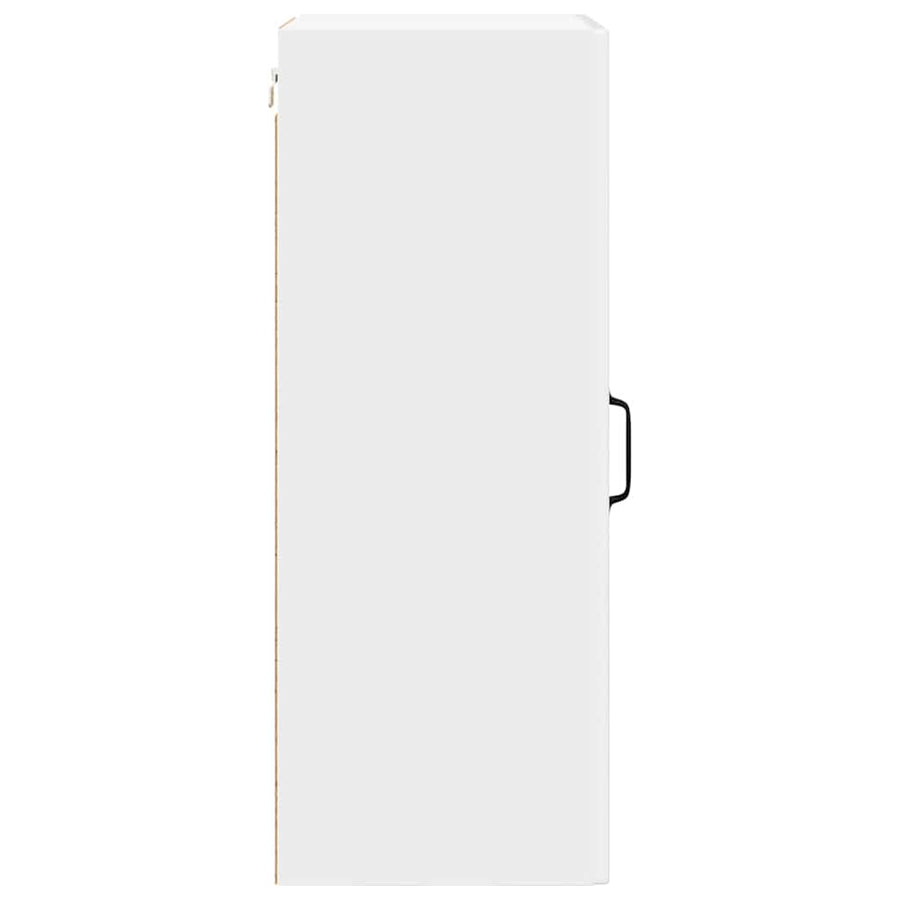 Wall Glass Cabinet PORTO High Gloss White 40 x 31 x 80 cm