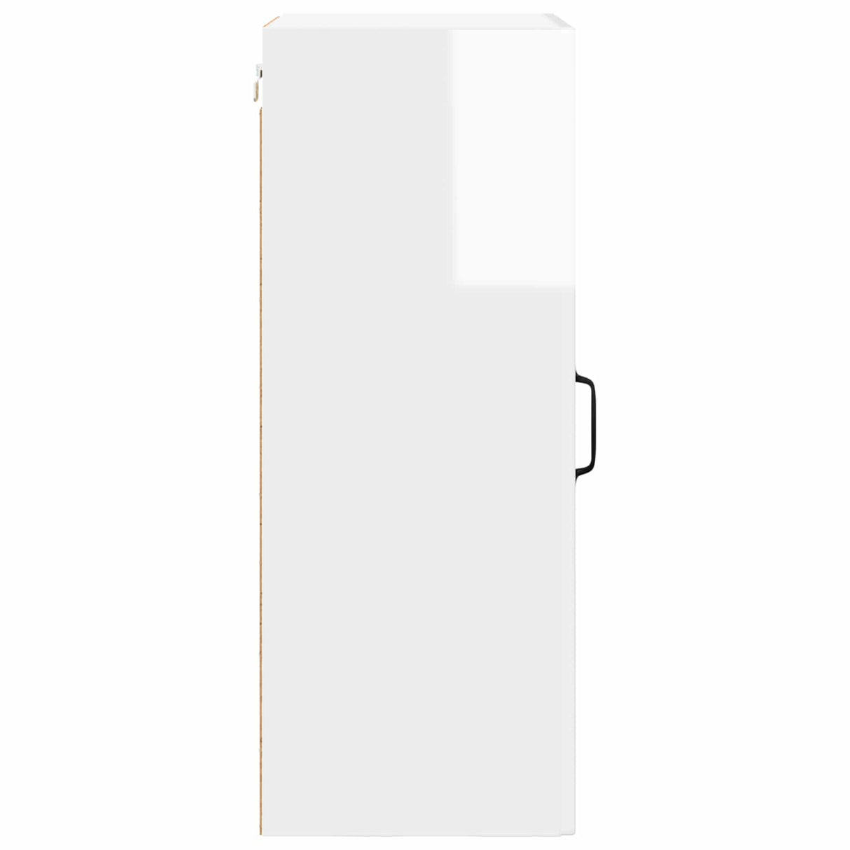 Wall Glass Cabinet PORTO 2 pcs High Gloss White 40 x 31 x 80 cm