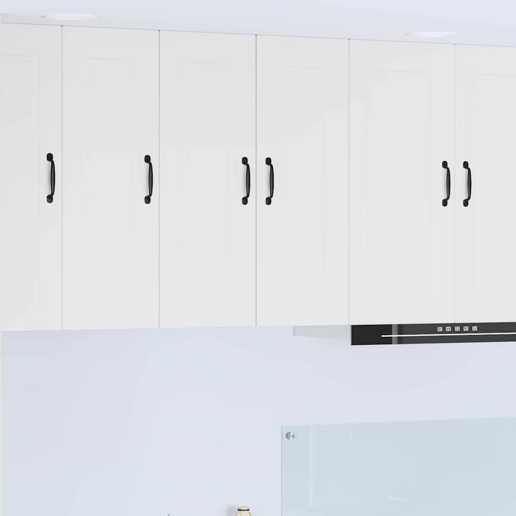 Kitchen Wall Cabinet with Shelf 2 pcs White 30 x 31 x 80 cm