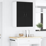 Kitchen Wall Cabinet Black 30 x 31 x 80 cm Engineered Wood - Top-Down View