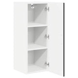 Wall Cabinet PORTO Black 30 x 31 x 80 cm Engineered Wood