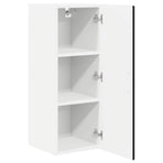 Wall Cabinet PORTO Black 30 x 31 x 80 cm Engineered Wood
