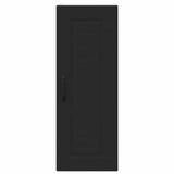 Kitchen Wall Cabinet Black 30 x 31 x 80 cm Engineered Wood - Rear View