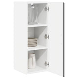 Wall Cabinet PORTO Black 30 x 31 x 80 cm Engineered Wood