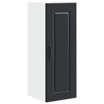 Wall Cabinet PORTO 2 pcs Black Engineered Wood