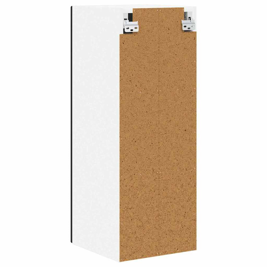 Wall Cabinet PORTO 2 pcs Black Engineered Wood