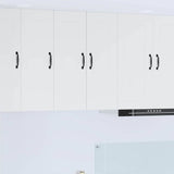Kitchen Wall Cabinet with Door High Gloss White 30 x 31 x 80 cm