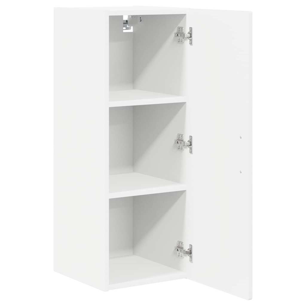 Kitchen Wall Cabinet with Door High Gloss White 30 x 31 x 80 cm