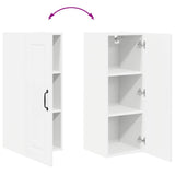 Kitchen Wall Cabinet with Door High Gloss White 30 x 31 x 80 cm - Extra Image