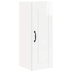 Wall Cabinet PORTO 2 pcs High Gloss White Engineered Wood