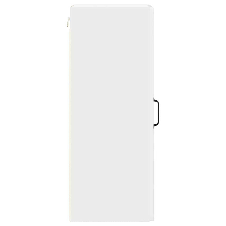 Wall Cabinet PORTO 2 pcs High Gloss White Engineered Wood